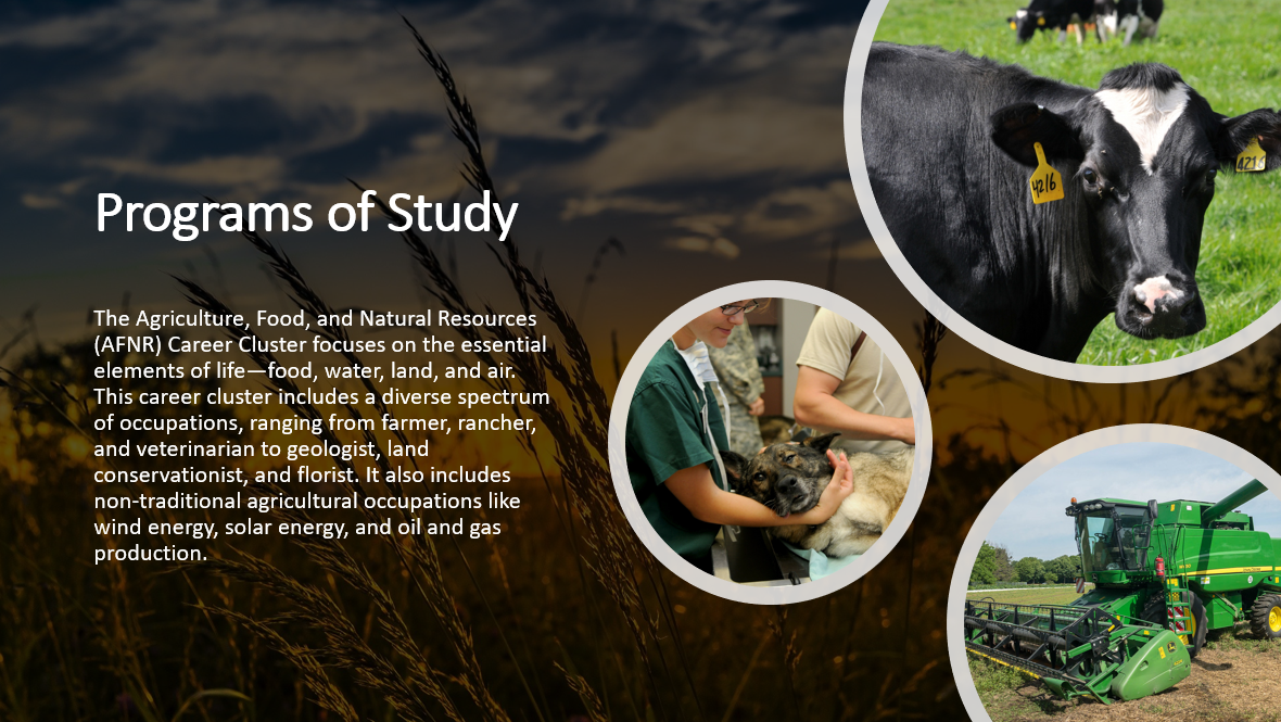 Agriculture, Food, and Natural Resources Career Cluster TX CTE